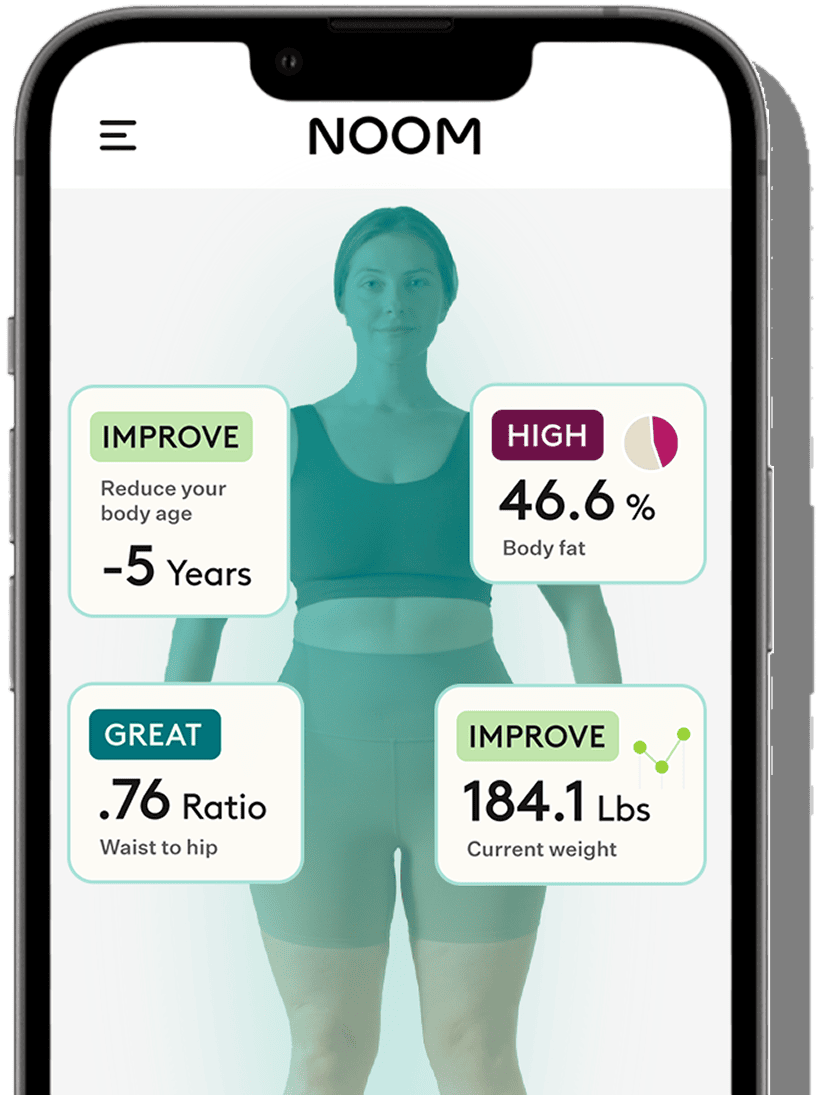Noom app body scan result