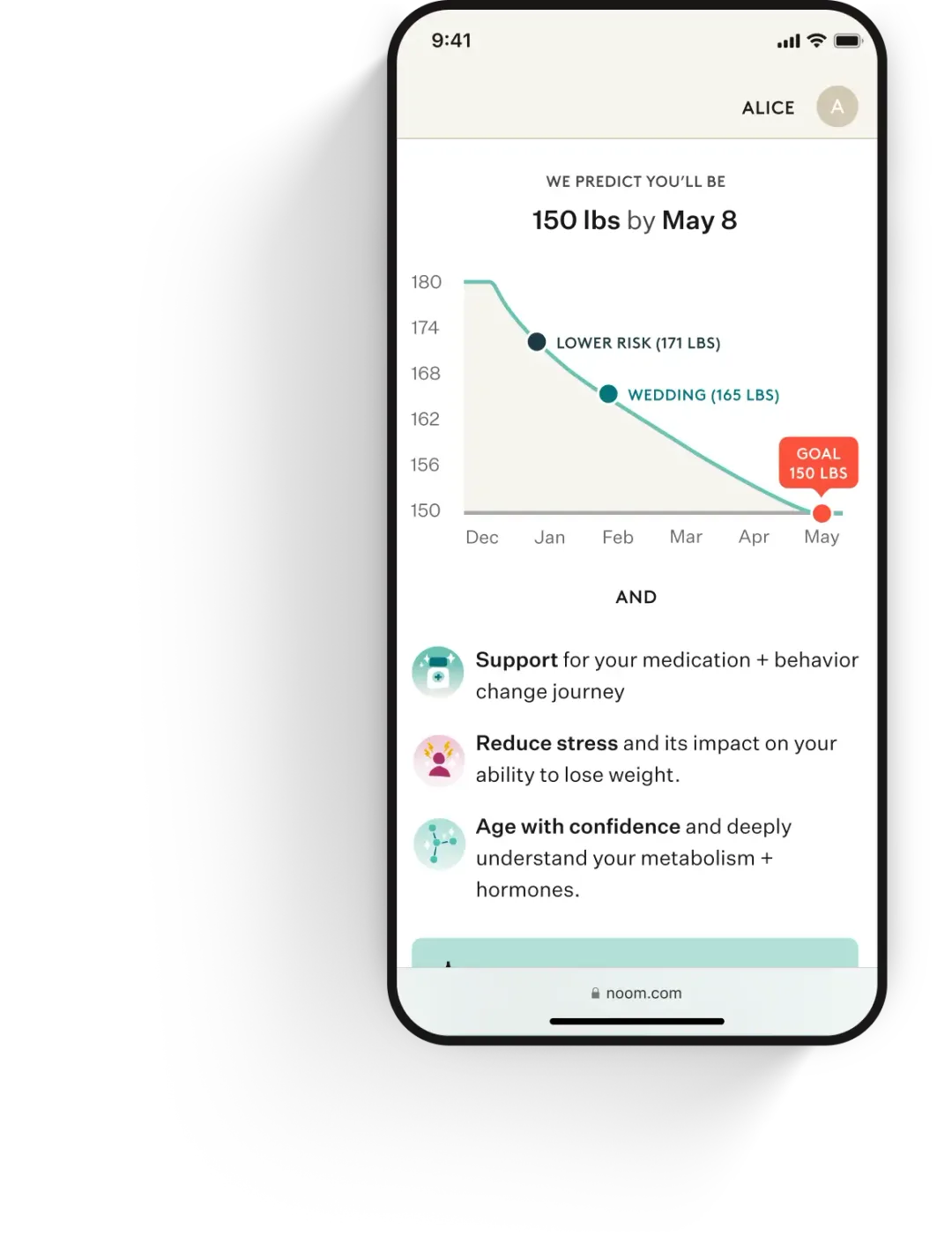 Personalized medication and support plan on a phone