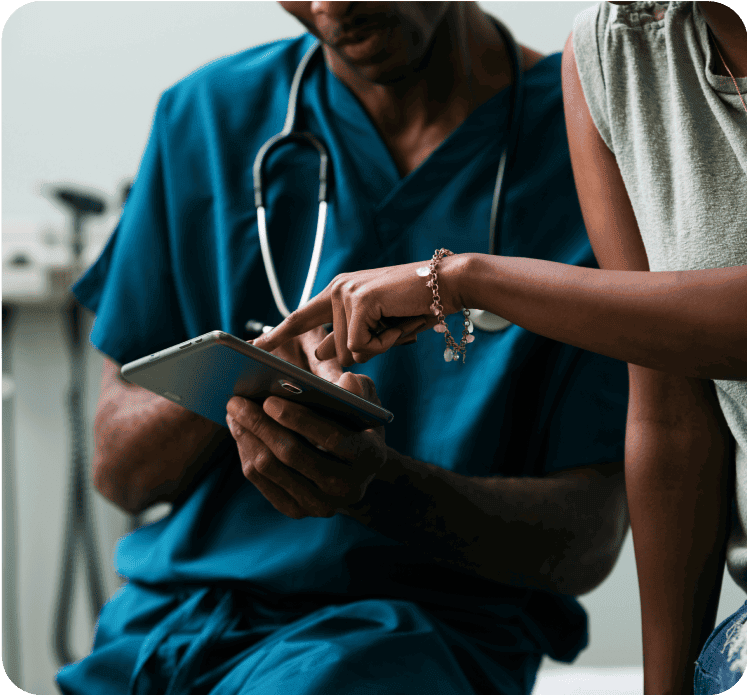 Noom for Health Systems — doctor with tablet