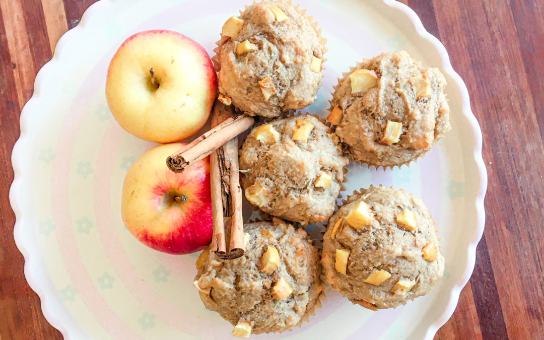 Muffins veganos de manzana